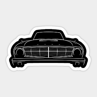 front/profile - 1962 Ford Ranchero - stencil, white Sticker